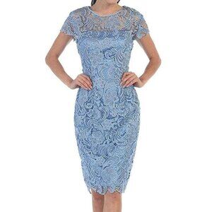NWT May Queen MQ1106 Homecoming Dress Blue Size 5XL